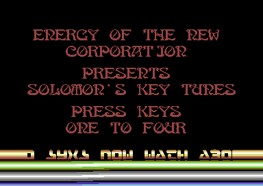 Solomon's Key Tunes