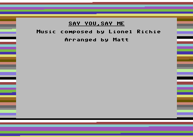 Say You Say Me