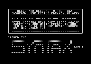 Syntax Error