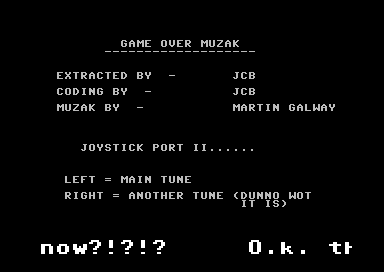 Game Over Muzak