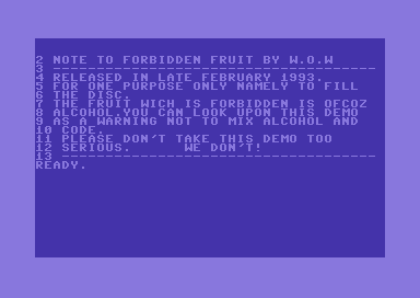 Forbidden Fruit